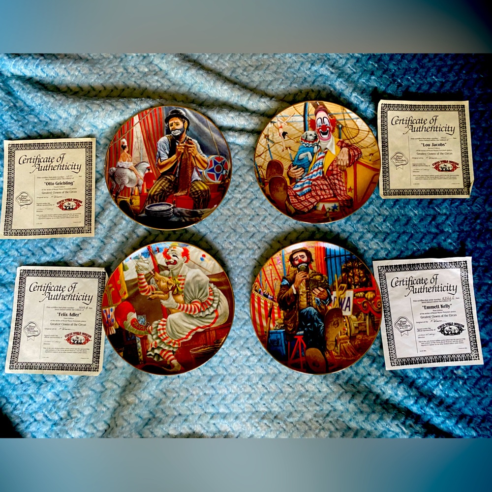 Vintage porcelain plates